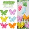 6Pcs Hanging Butterflies, Large Butterfly Decorations, 3D Paper Decoration, Pink Green Blue Orange for Baby Shower Decor Girls, Women, Paper Flowers for Wall